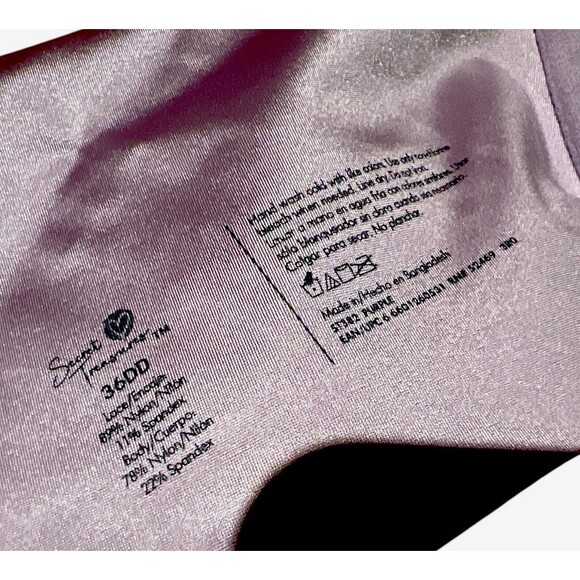 Secret Treasures Purple Seamless Underwire Bra Size 38DD - Picture 3 of 4